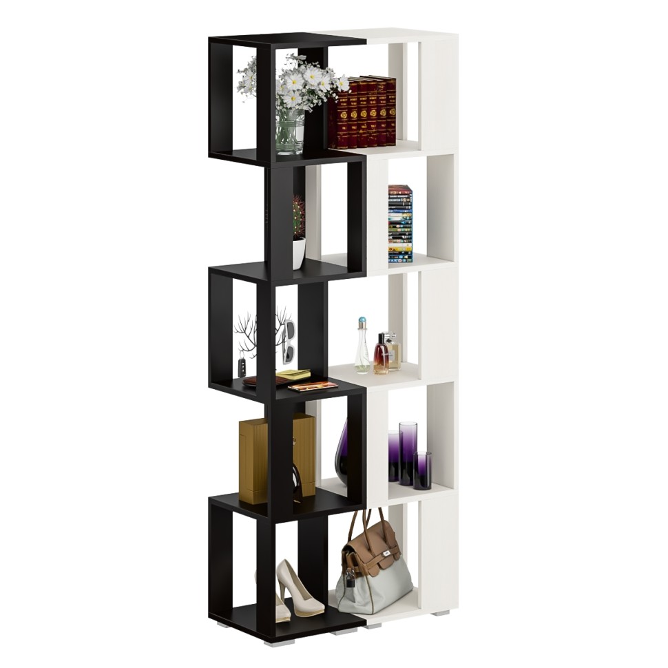 Стеллаж СВК 2 шт., цвет венге/дуб лоредо, ШхГхВ 70х35х179 см.(венге 1 шт. + дуб лоредо 1 шт.)