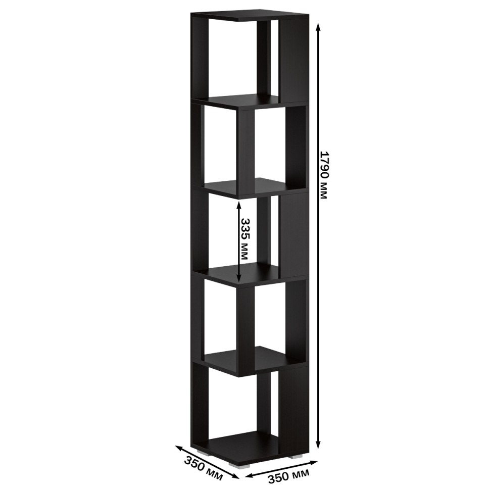 Стеллаж СВК 2 шт., цвет венге/дуб лоредо, ШхГхВ 70х35х179 см.(венге 1 шт. + дуб лоредо 1 шт.)