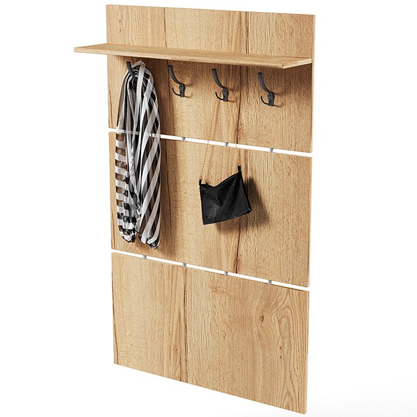 СНЯТО Прихожая Сокол ВШ-3.1 вешалка, цвет дуб делано, ШхГхВ 90х21х146 см.