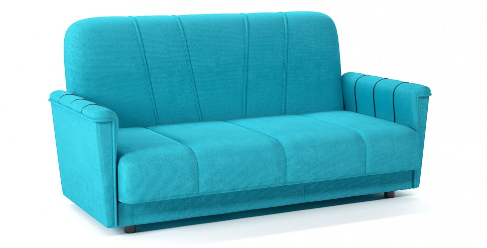 Диван прямой Шедевр 2 книжка бирюзовый велюр