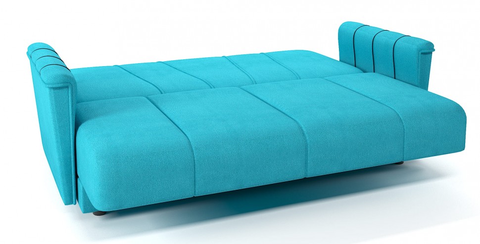 Диван прямой Шедевр 2 книжка бирюзовый велюр