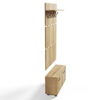 Прихожая Сокол ВШ-3.1+ТП-3, цвет дуб делано, ШхГхВ 90х29х209 см.