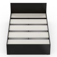 Стандарт Кровать 1200, цвет венге, ШхГхВ 123,5х203,5х70 см., сп.м. 1200х2000 мм., без матраса, основание есть