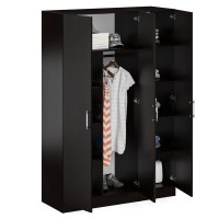 Шкаф 2-х створчатый + Пенал Стандарт, цвет венге, ШхГхВ 135х52х200 см., универсальная сборка