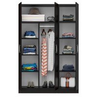 Шкаф 2-х створчатый + Пенал Стандарт, цвет венге, ШхГхВ 135х52х200 см., универсальная сборка