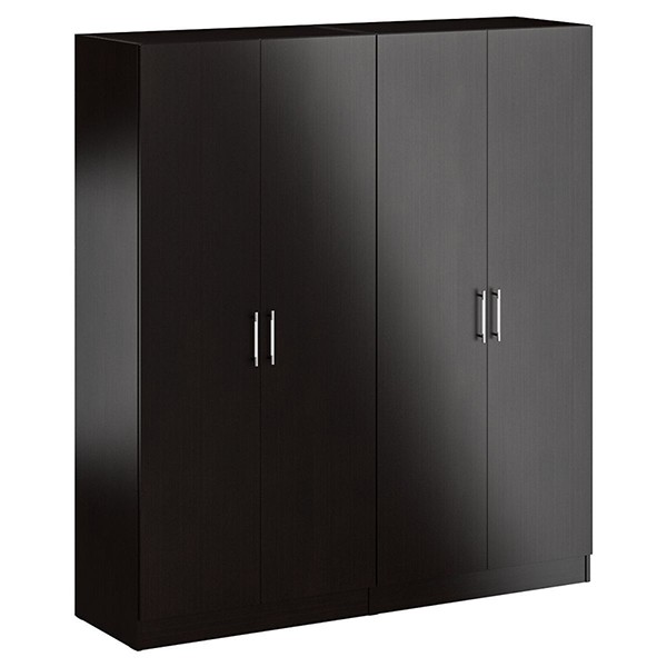 Шкаф 2-х створчатый + Шкаф 2-х створчатый Стандарт, цвет венге, ШхГхВ 180х52х200 см., универсальная сборка