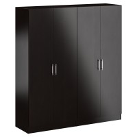 Шкаф 2-х створчатый + Шкаф 2-х створчатый Стандарт, цвет венге, ШхГхВ 180х52х200 см., универсальная сборка