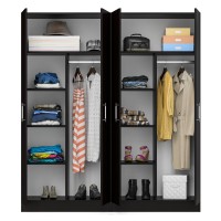 Шкаф 2-х створчатый + Шкаф 2-х створчатый Стандарт, цвет венге, ШхГхВ 180х52х200 см., универсальная сборка