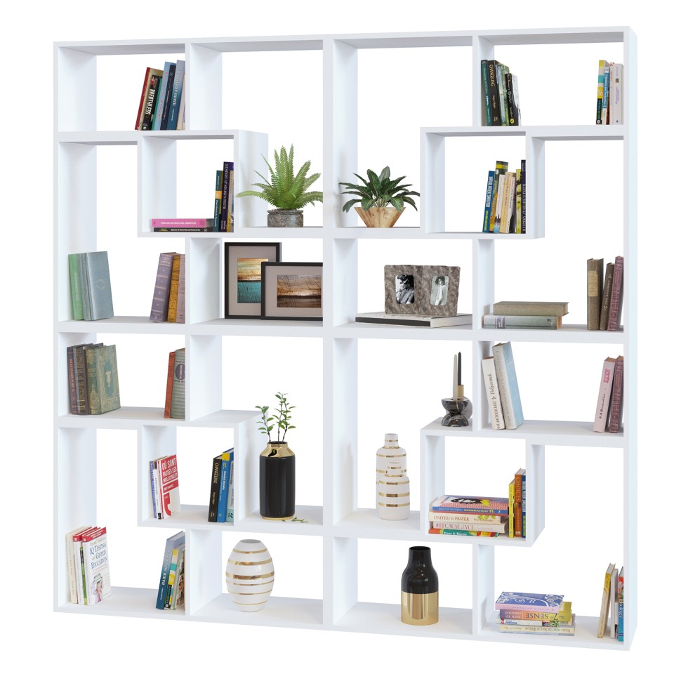 Стеллаж Сокол СПК-98, цвет белый, ШхГхВ 120х30х240 см. или 180х30х180 см.