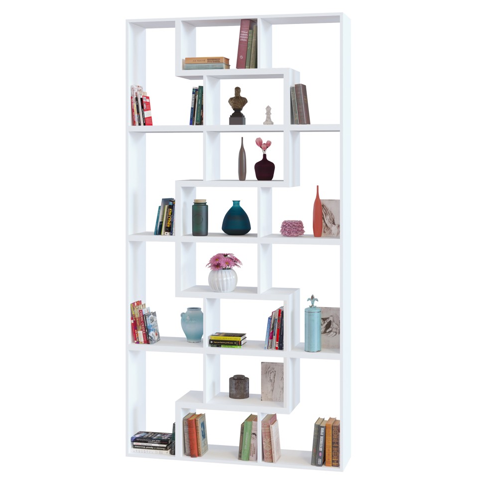 Стеллаж Сокол СПК-98, цвет белый, ШхГхВ 120х30х240 см. или 180х30х180 см.