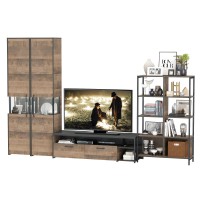 Трувор Гостиная 030, цвет дуб гранж песочный/интра, ШхГхВ 329,4х45,4х210 см., универсальная сборка