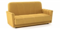 Диван прямой Шедевр 2 книжка желтый велюр