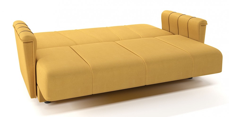 Диван прямой Шедевр 2 книжка желтый велюр
