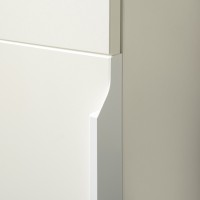 Октава Набор шкафов 01, цвет белый шагрень/дуб крафт золотой/фасады МДФ белый шагрень, ШхГхВ 128,8х35,3х197,6 см., универсальная сборка