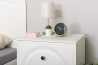 Валенсия Спальня № 33, цвет ЛДСП белый шагрень/МДФ белый шагрень, ортопед есть, сп. м. 1600х2000 мм., б/м