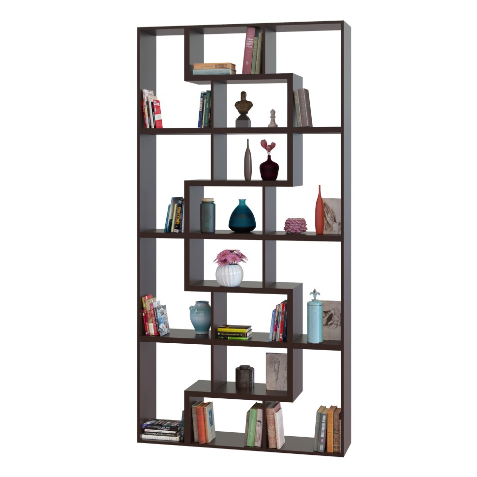 Стеллаж Сокол СПК-98, цвет венге, ШхГхВ 120х30х240 см. или 180х30х180 см.