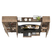 Трувор Гостиная 031, цвет дуб гранж песочный/интра, ШхГхВ 284,2х45,4х210 см., универсальная сборка