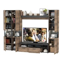 Трувор Гостиная 031, цвет дуб гранж песочный/интра, ШхГхВ 284,2х45,4х210 см., универсальная сборка