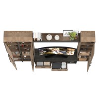 Трувор Гостиная 031, цвет дуб гранж песочный/интра, ШхГхВ 284,2х45,4х210 см., универсальная сборка