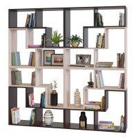 СНЯТО Стеллаж Сокол СПК-98, цвет венге/белёный дуб, ШхГхВ 120х30х240 см. или 180х30х180 см.