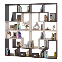 СНЯТО Стеллаж Сокол СПК-98, цвет венге/белёный дуб, ШхГхВ 120х30х240 см. или 180х30х180 см.