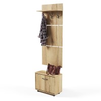 СНЯТО Прихожая Сокол ВШ-5.1+ТП-1, цвет дуб делано, ШхГхВ 60х29х209 см.