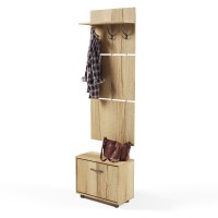 СНЯТО Прихожая Сокол ВШ-5.1+ТП-1, цвет дуб делано, ШхГхВ 60х29х209 см.