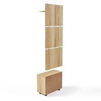 СНЯТО Прихожая Сокол ВШ-5.1+ТП-1, цвет дуб делано, ШхГхВ 60х29х209 см.