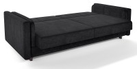 Диван прямой Лэнгли книжка черный велюр