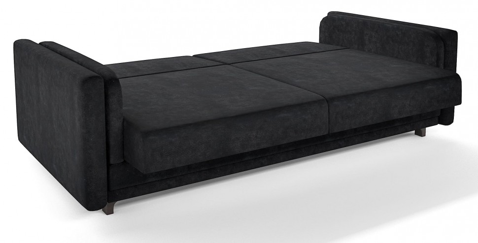 Диван прямой Лэнгли книжка черный велюр