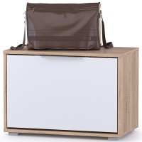 Куба Тумба 13.58, цвет дуб сонома/белый премиум, ШхГхВ 65х38,3х45,8 см.