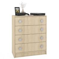 СНЯТО Глория 2 114 Комод, цвет дуб сонома, ШхГхВ 75х36х89 см.