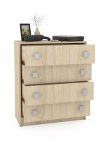 СНЯТО Глория 2 114 Комод, цвет дуб сонома, ШхГхВ 75х36х89 см.