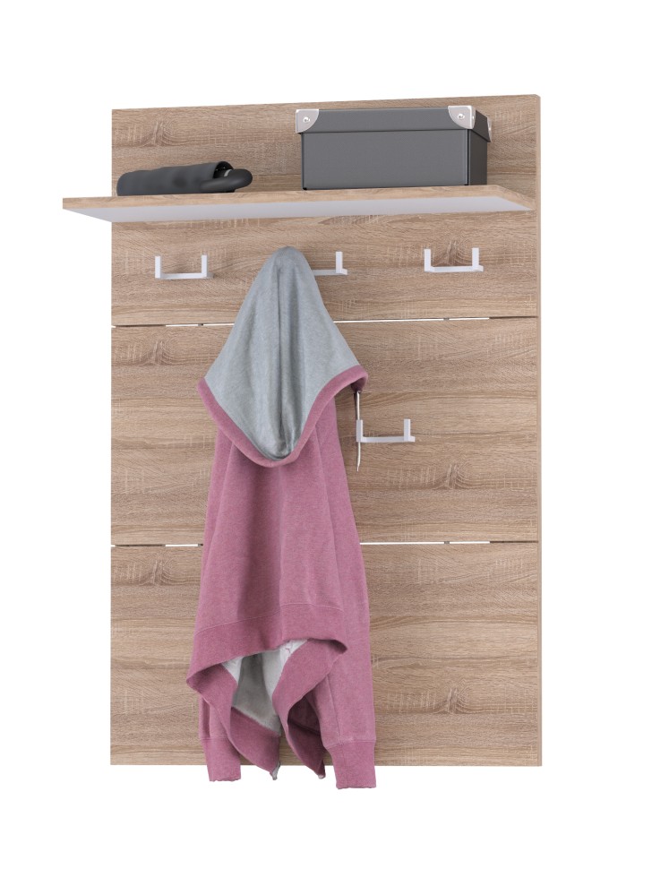 Куба Полка 10.122, цвет дуб сонома, ШхГхВ 65х25х97,2 см.