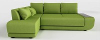 Диван угловой Нью-Йорк пума салатовый велюр