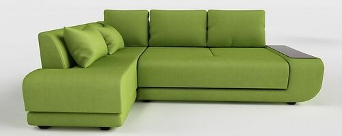 Диван угловой Нью-Йорк пума салатовый велюр