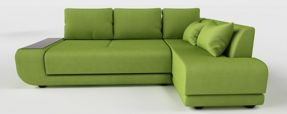 Диван угловой Нью-Йорк пума салатовый велюр - купить по цене 50 326 руб ...