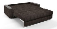 Диван прямой Даллас аккордеон коричневый велюр