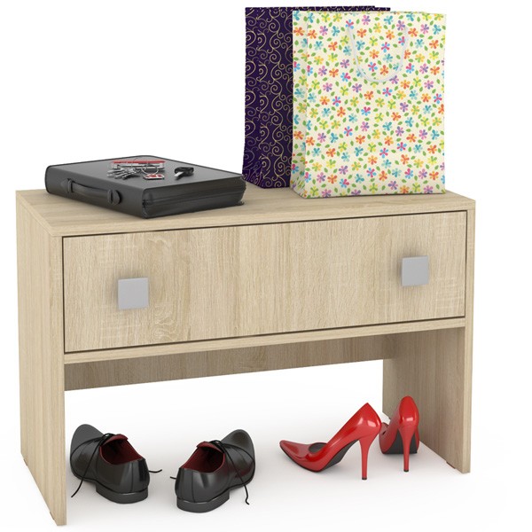 СНЯТО Глория 2 120 Тумба, цвет дуб сонома, ШхГхВ 75х36х50 см.