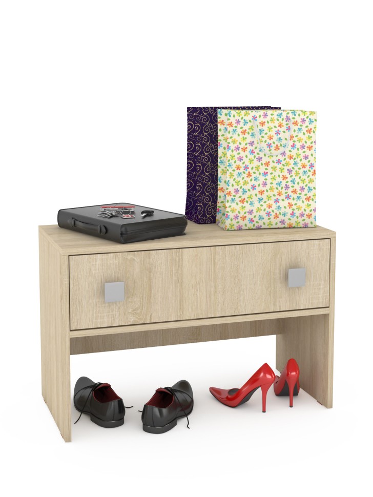 СНЯТО Глория 2 120 Тумба, цвет дуб сонома, ШхГхВ 75х36х50 см.