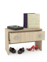 СНЯТО Глория 2 120 Тумба, цвет дуб сонома, ШхГхВ 75х36х50 см.