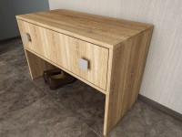 СНЯТО Глория 2 120 Тумба, цвет дуб сонома, ШхГхВ 75х36х50 см.