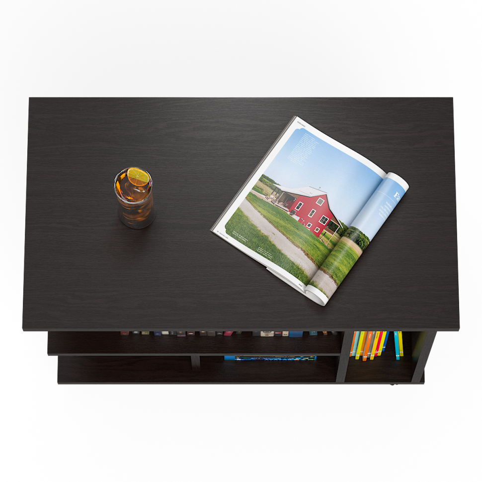 СНЯТО Стол журнальный С-МД-СЖ-10, цвет венге, ШхГхВ 80х45х56 см., стол журнальный на колёсиках