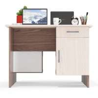 Два стола письменных С-МД-1-09, цвет ясень шимо светлый/ясень шимо тёмный, ШхГхВ 210х57х75 см., НЕ универсальная сборка