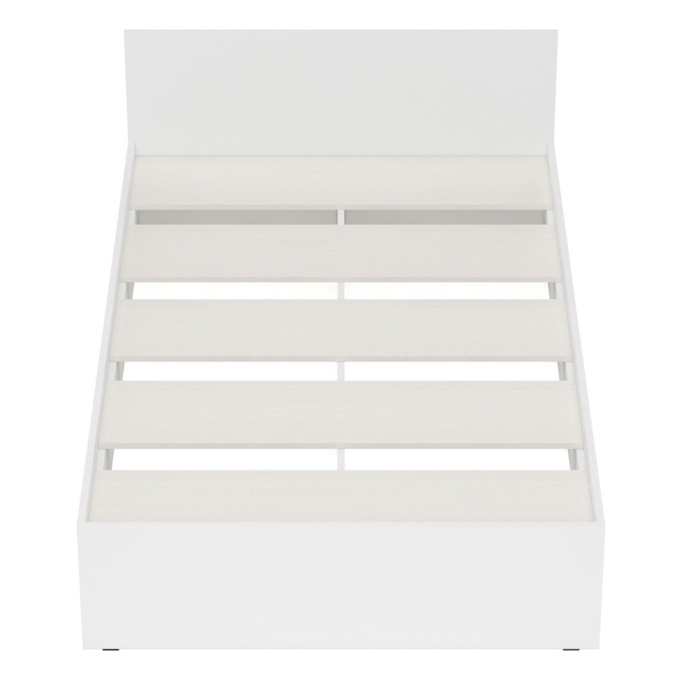 Стандарт Кровать 1200, цвет белый, ШхГхВ 123,5х203,5х70 см., сп.м. 1200х2000 мм., без матраса, основание есть