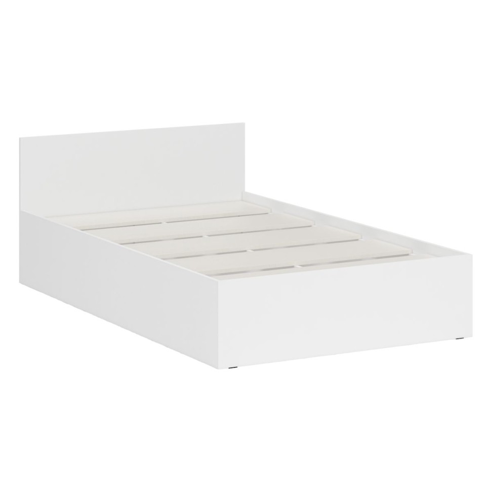 Стандарт Кровать 1200, цвет белый, ШхГхВ 123,5х203,5х70 см., сп.м. 1200х2000 мм., без матраса, основание есть