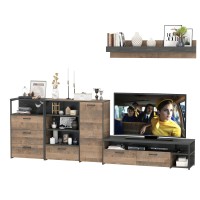 Трувор Гостиная 012, цвет дуб гранж песочный/интра, ШхГхВ 324,8х45,4х195 см., универсальная сборка