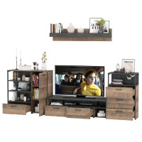 Трувор Гостиная 012, цвет дуб гранж песочный/интра, ШхГхВ 324,8х45,4х195 см., универсальная сборка