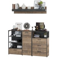 Трувор Гостиная 004, цвет дуб гранж песочный/интра, ШхГхВ 175х37х195 см., универсальная сборка