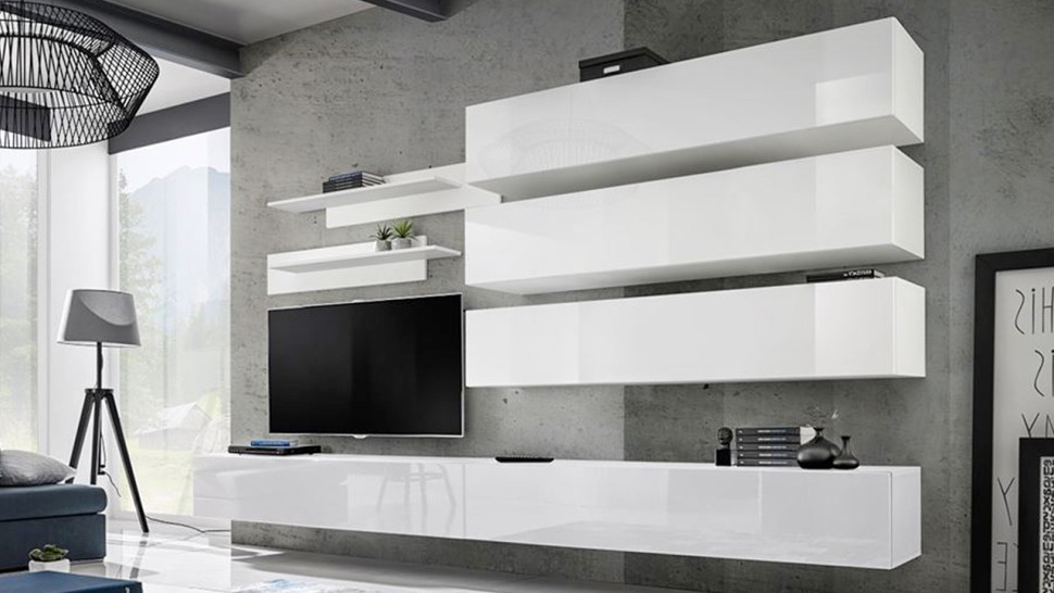 Гостиная 4 Белый Фасадный 0101